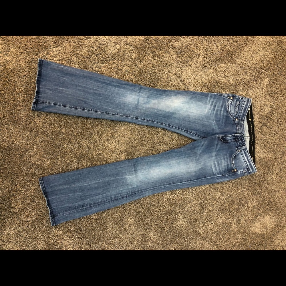 Express Rerock size 8long 8L jeans EUC